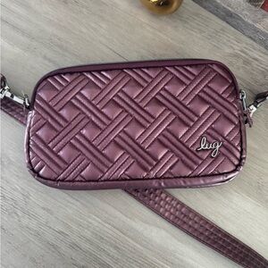 Lug Women's Crossbody Bag - Quilted Plum  *NEW*